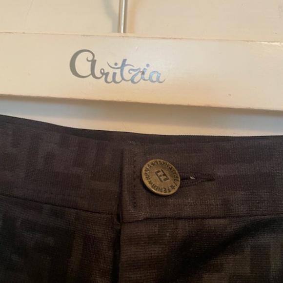 Fendi Black Logo Trousers Slacks Pants - Picture 3 of 7